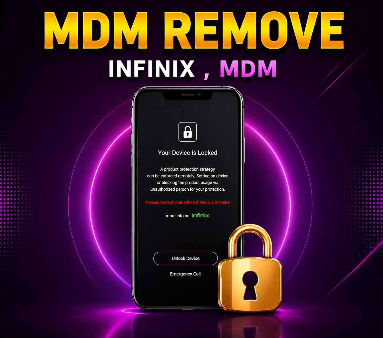TECNO | INFINIX MDM Removal – Permanent [PREMIUM] | LVL 5 | Rejected Devices & Previous Source Orders