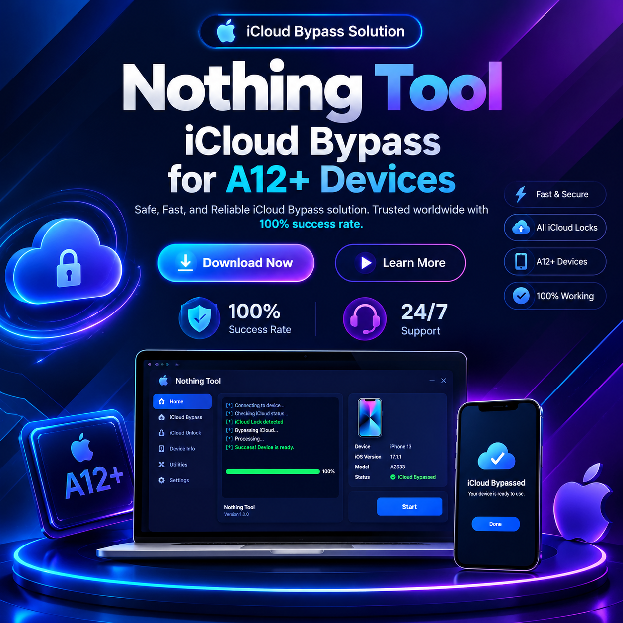 Nothing Tool Bypass Hello [ IP 11 11 Pro 11 Pro Max SE2 9th ] - A13